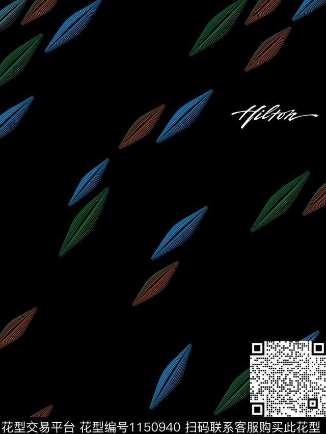 大牌风男装几何传统印花华亿平台下载（图片编号: 1150940） - 瓦栏（Walan）