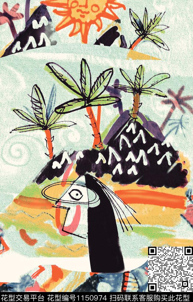 女装动物头数码华亿平台数码印花华亿平台下载（图片编号: 1150974） - 瓦栏（Walan）