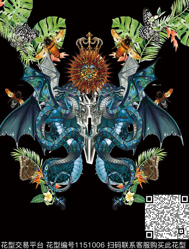 定位花动物数码华亿平台传统印花华亿平台下载（图片编号: 1151006） - 瓦栏（Walan）