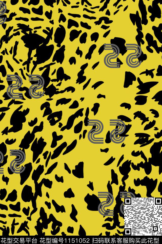 动物纹豹纹大牌风数码印花华亿平台下载（图片编号: 1151052） - 瓦栏（Walan）