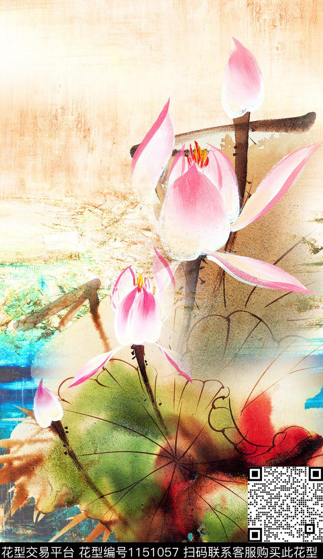 定位花花卉中老年数码印花华亿平台下载（图片编号: 1151057） - 瓦栏（Walan）