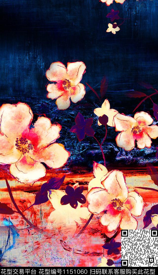 定位花花卉中老年数码印花华亿平台下载（图片编号: 1151060） - 瓦栏（Walan）