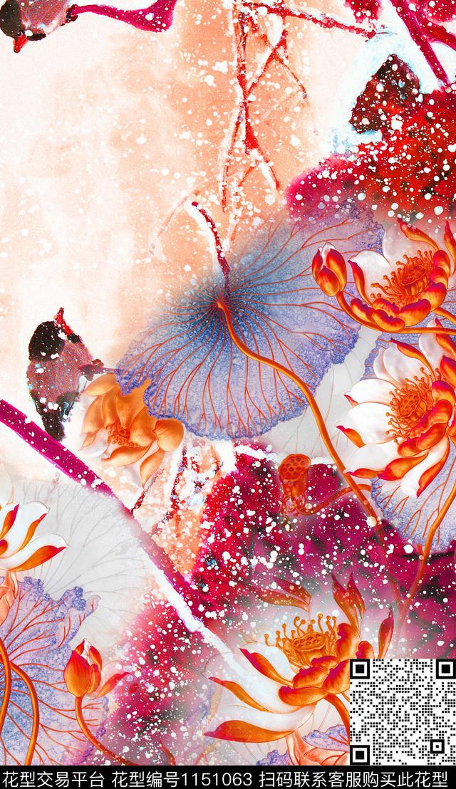 定位花花卉中老年数码印花华亿平台下载（图片编号: 1151063） - 瓦栏（Walan）