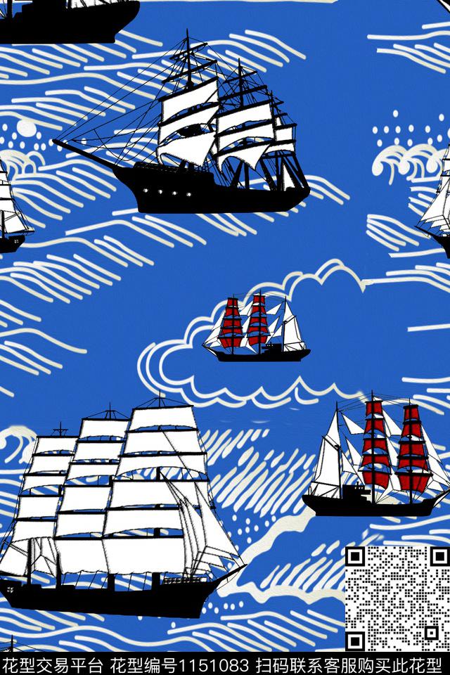 抽象女装大牌风数码印花华亿平台下载（图片编号: 1151083） - 瓦栏（Walan）