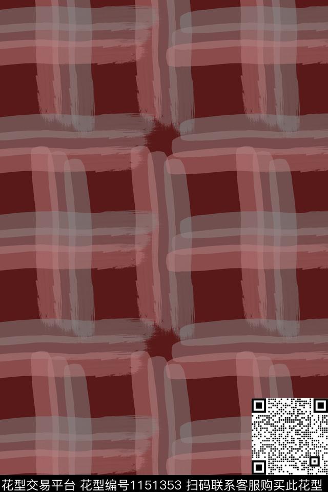 线条格子图案放大格纹数码印花华亿平台下载（图片编号: 1151353） - 瓦栏（Walan）