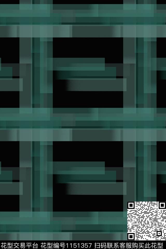 格子图案线条放大格纹数码印花华亿平台下载（图片编号: 1151357） - 瓦栏（Walan）