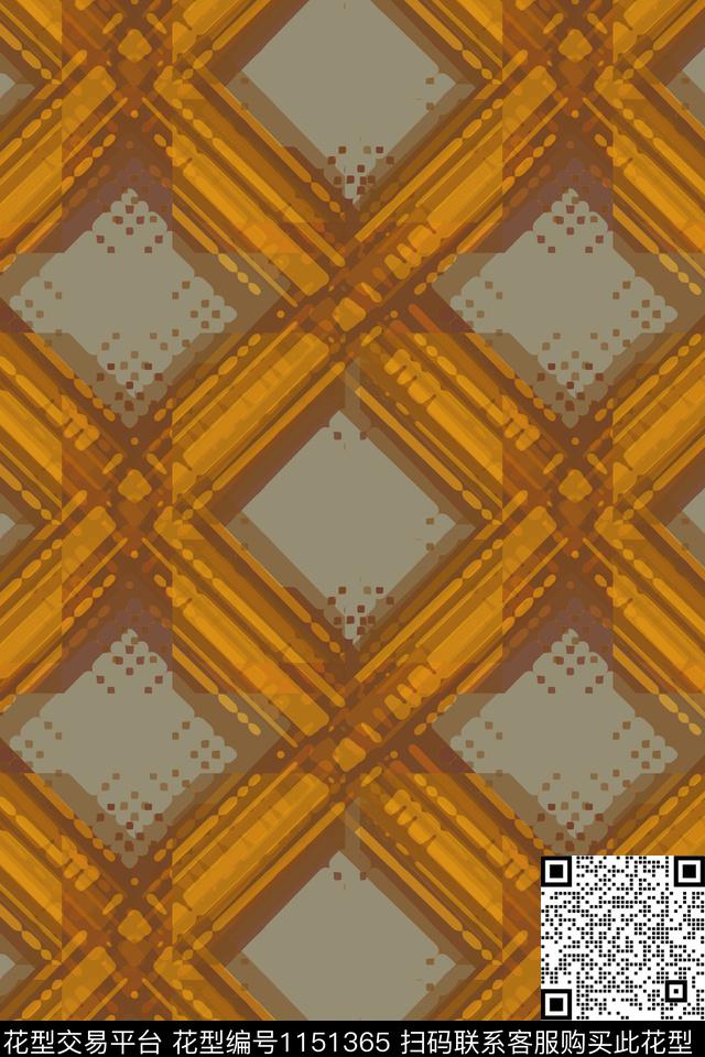 格子图案线条放大格纹传统印花华亿平台下载（图片编号: 1151365） - 瓦栏（Walan）