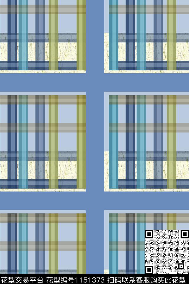 格子图案线条放大格纹传统印花华亿平台下载（图片编号: 1151373） - 瓦栏（Walan）