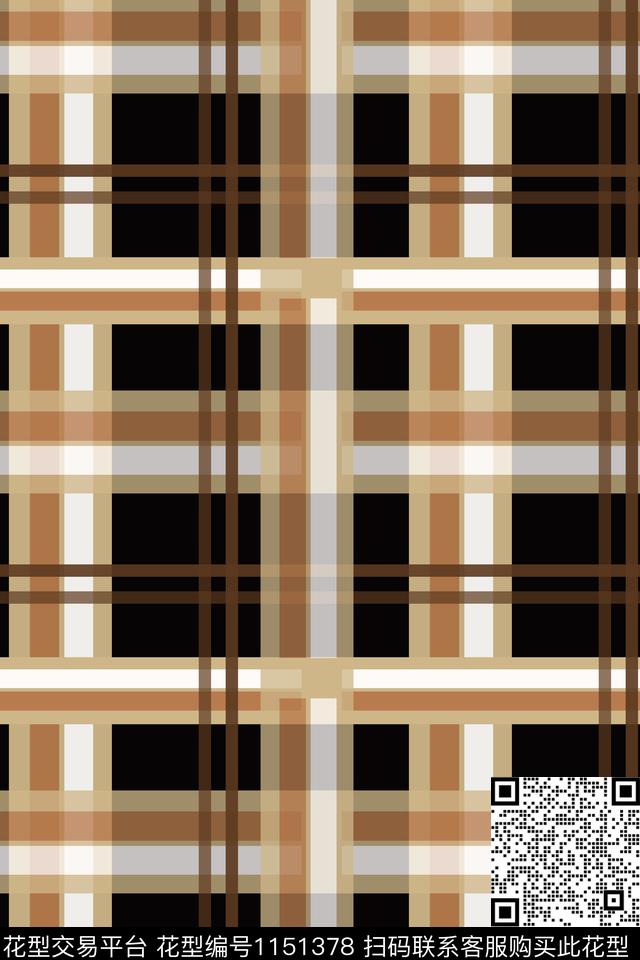 格子图案线条放大格纹传统印花华亿平台下载（图片编号: 1151378） - 瓦栏（Walan）