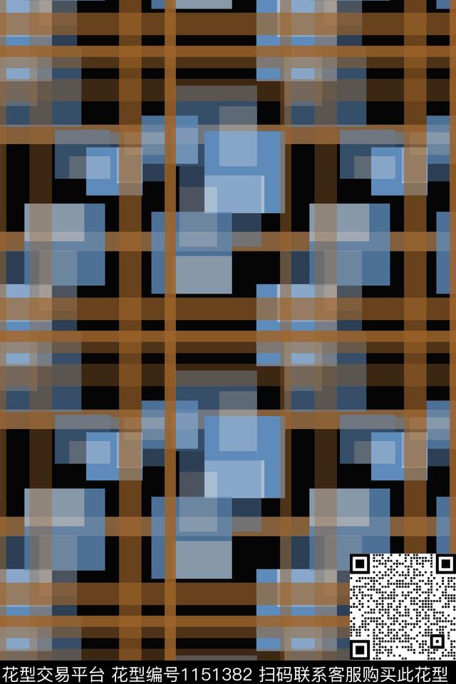 格子图案线条放大格纹数码印花华亿平台下载（图片编号: 1151382） - 瓦栏（Walan）