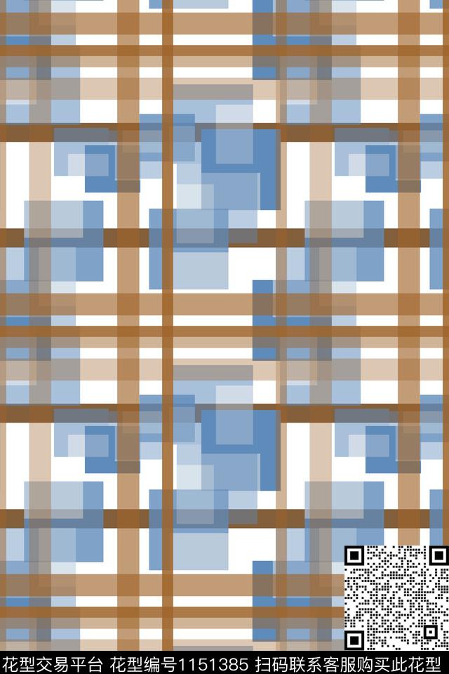 格子图案线条放大格纹数码印花华亿平台下载（图片编号: 1151385） - 瓦栏（Walan）