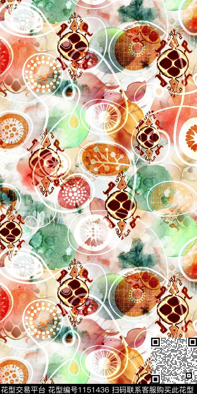 抽象大牌风数码华亿平台数码印花华亿平台下载（图片编号: 1151436） - 瓦栏（Walan）