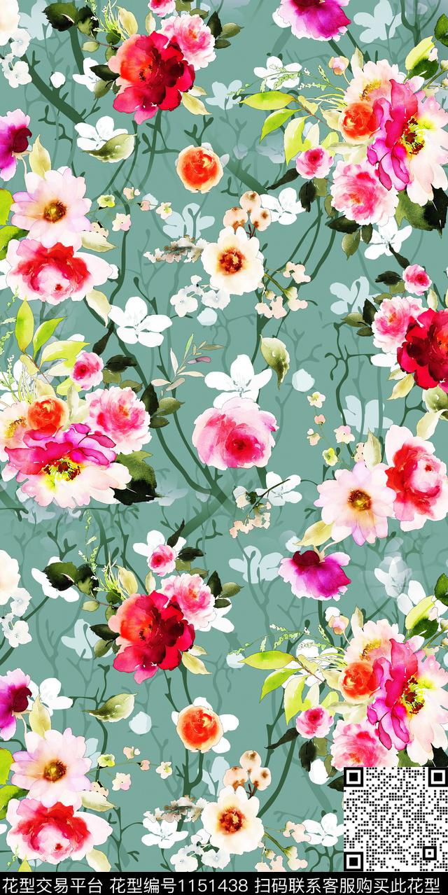 抽象大牌风数码华亿平台数码印花华亿平台下载（图片编号: 1151438） - 瓦栏（Walan）