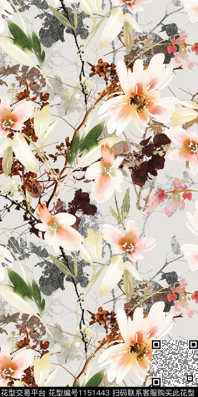 抽象大牌风数码华亿平台数码印花华亿平台下载（图片编号: 1151443） - 瓦栏（Walan）