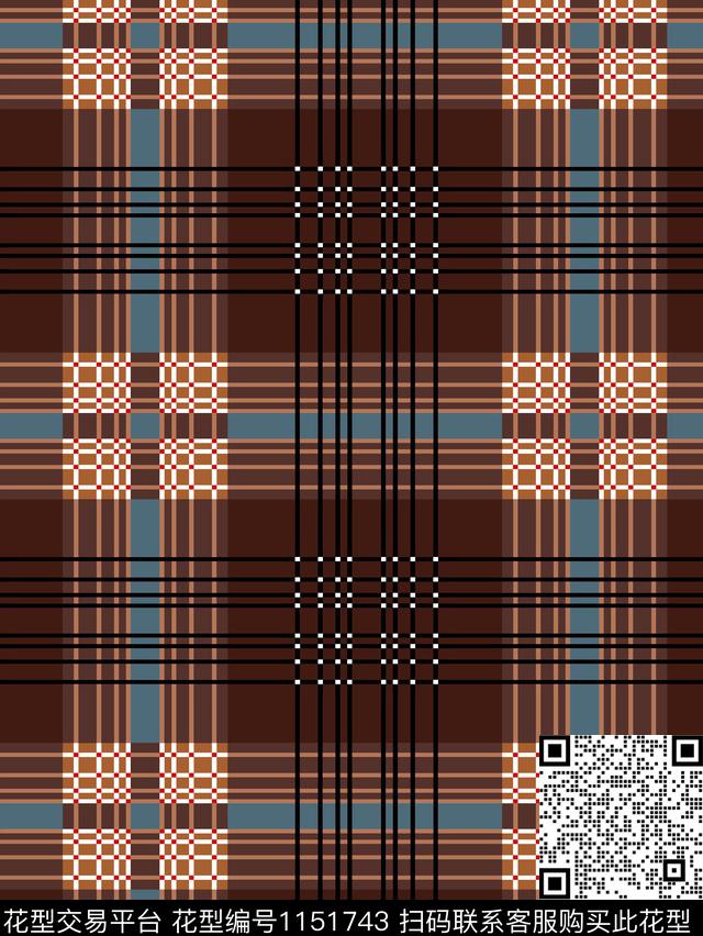 条纹几何大方格纹传统印花华亿平台下载（图片编号: 1151743） - 瓦栏（Walan）