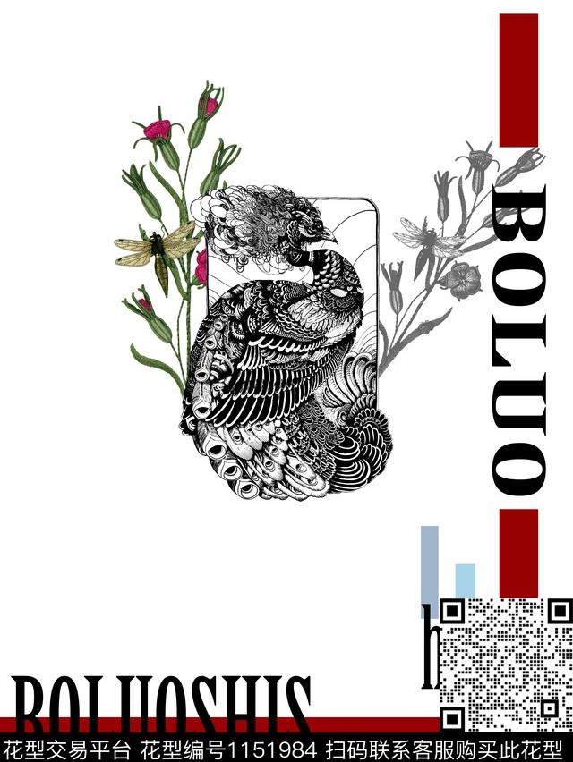 大牌风抽象男装几何字母传统印花华亿平台下载（图片编号: 1151984） - 瓦栏（Walan）