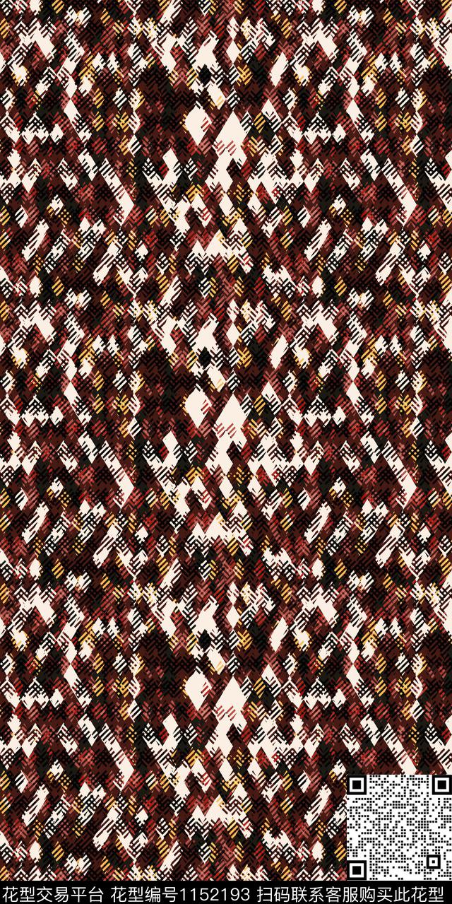 大牌风数码华亿平台几何数码印花华亿平台下载（图片编号: 1152193） - 瓦栏（Walan）