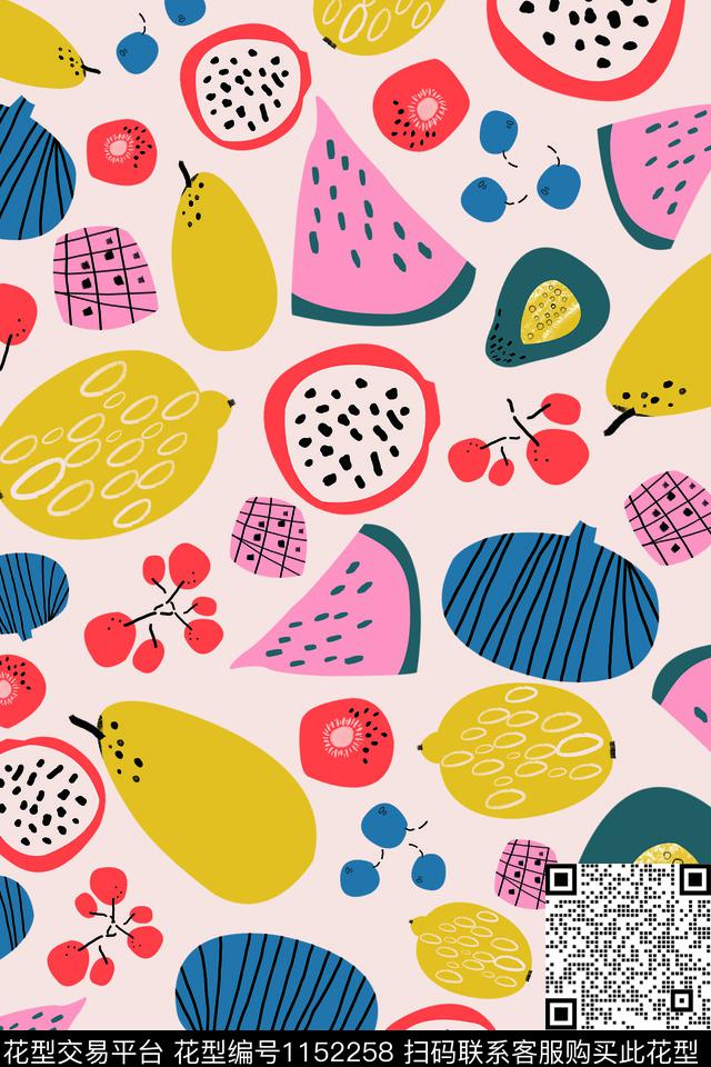 童装水果趣味数码印花华亿平台下载（图片编号: 1152258） - 瓦栏（Walan）