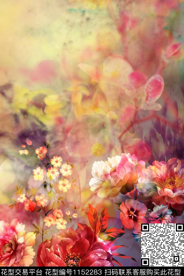 定位花数码华亿平台花卉数码印花华亿平台下载（图片编号: 1152283） - 瓦栏（Walan）