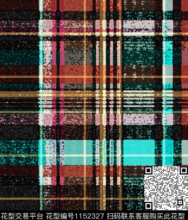 格子抽象放大格纹数码印花华亿平台下载（图片编号: 1152327） - 瓦栏（Walan）