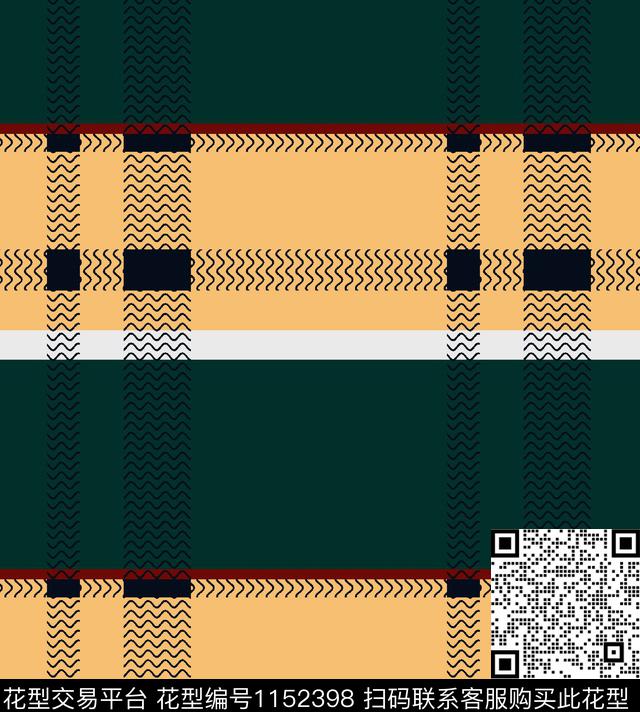 几何格子时尚女装格子华亿平台传统印花华亿平台下载（图片编号: 1152398） - 瓦栏（Walan）