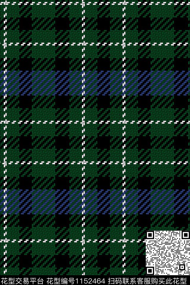几何格子条纹数码印花华亿平台下载（图片编号: 1152464） - 瓦栏（Walan）