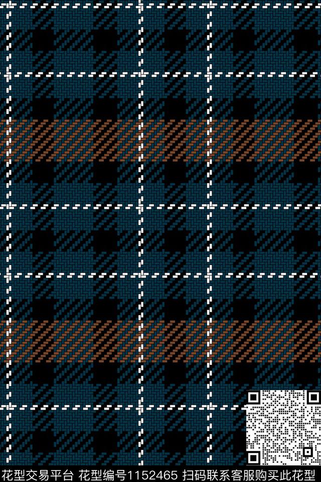 几何格子条纹数码印花华亿平台下载（图片编号: 1152465） - 瓦栏（Walan）