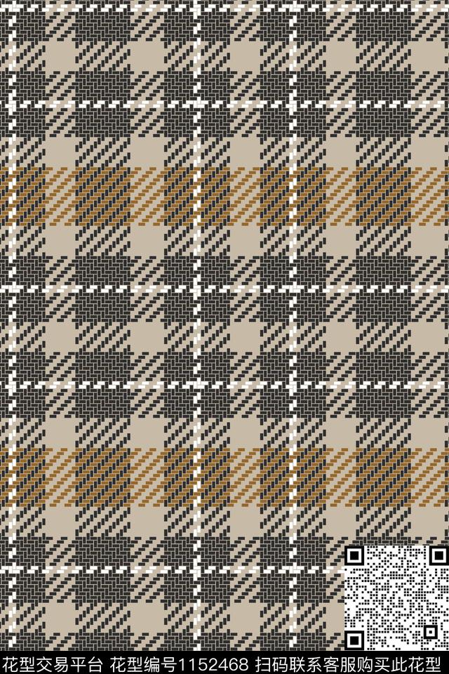 几何格子条纹数码印花华亿平台下载（图片编号: 1152468） - 瓦栏（Walan）