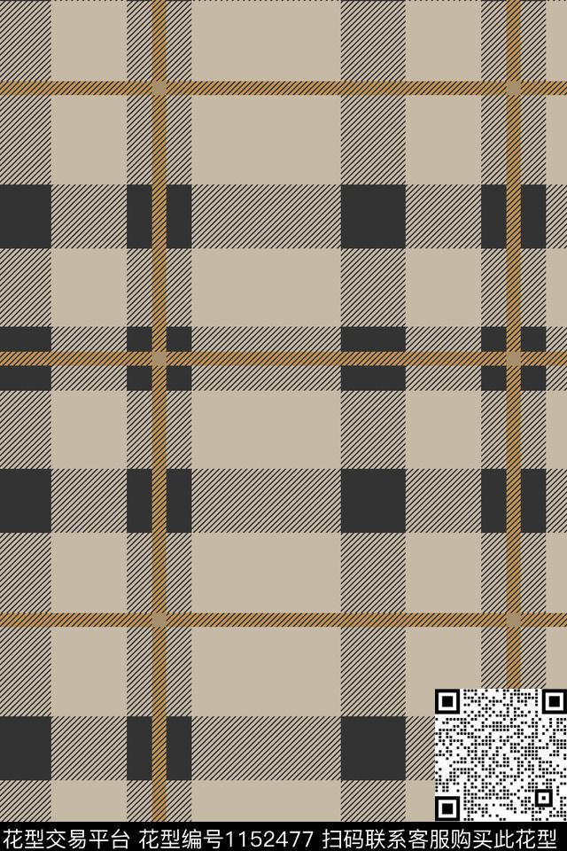 几何格子条纹数码印花华亿平台下载（图片编号: 1152477） - 瓦栏（Walan）