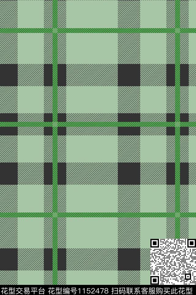 几何格子条纹数码印花华亿平台下载（图片编号: 1152478） - 瓦栏（Walan）