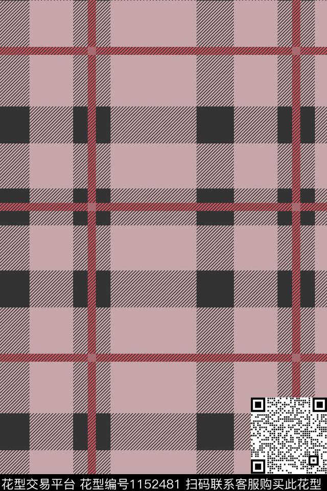几何格子条纹数码印花华亿平台下载（图片编号: 1152481） - 瓦栏（Walan）