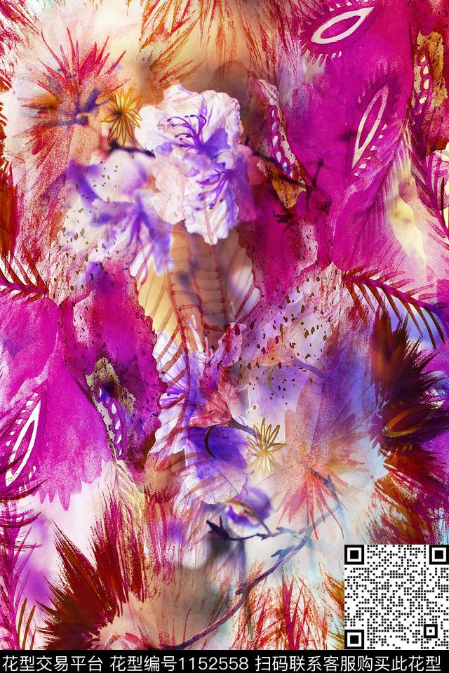 定位花数码华亿平台花卉数码印花华亿平台下载（图片编号: 1152558） - 瓦栏（Walan）