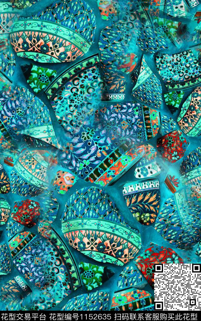 肌理抽象中老年数码印花华亿平台下载（图片编号: 1152635） - 瓦栏（Walan）