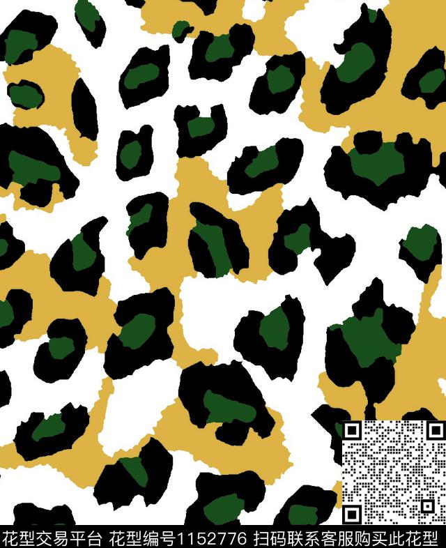 豹纹大牌风数码华亿平台数码印花华亿平台下载（图片编号: 1152776） - 瓦栏（Walan）