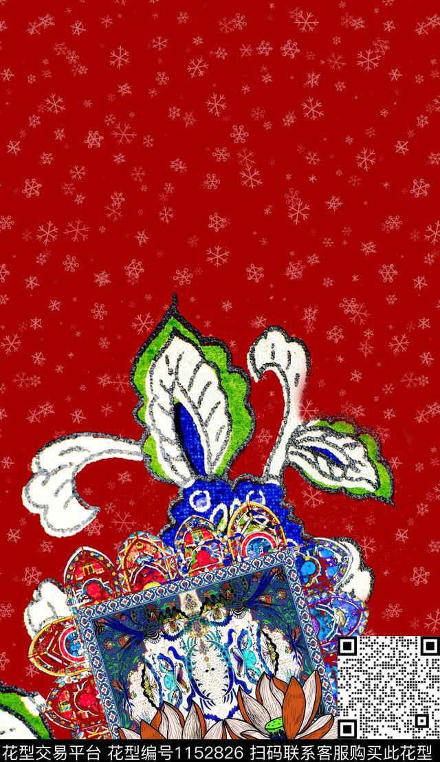 民族风复古杭州数码印花华亿平台下载（图片编号: 1152826） - 瓦栏（Walan）