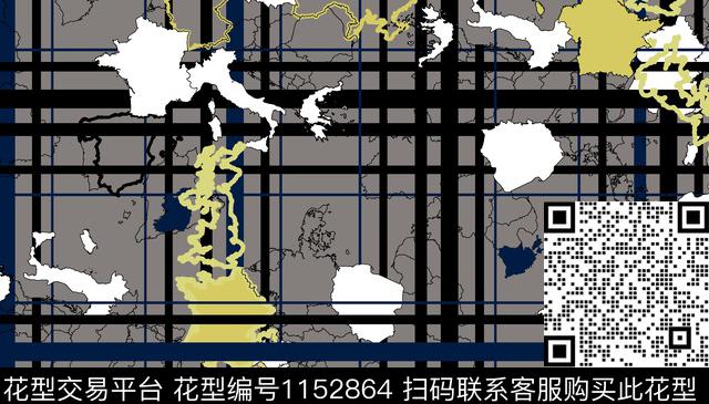 潮牌抽象大牌风数码印花华亿平台下载（图片编号: 1152864） - 瓦栏（Walan）