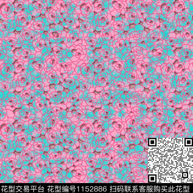 抽象大牌风几何传统印花华亿平台下载（图片编号: 1152886） - 瓦栏（Walan）