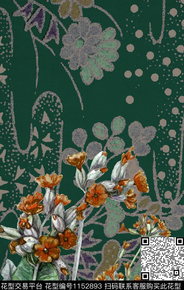 民族风复古杭州数码印花华亿平台下载（图片编号: 1152893） - 瓦栏（Walan）