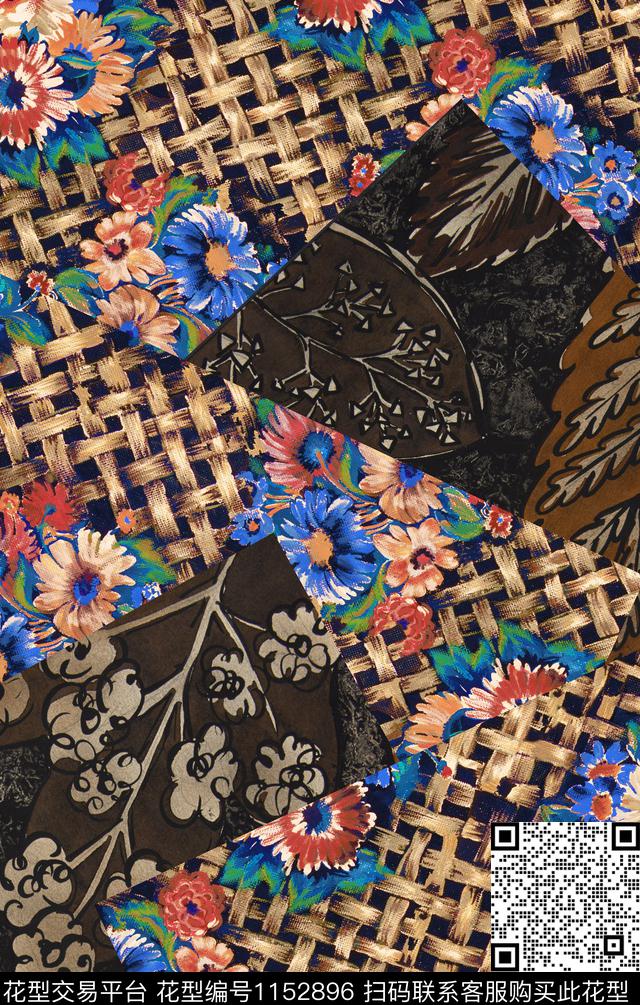 民族风复古杭州数码印花华亿平台下载（图片编号: 1152896） - 瓦栏（Walan）