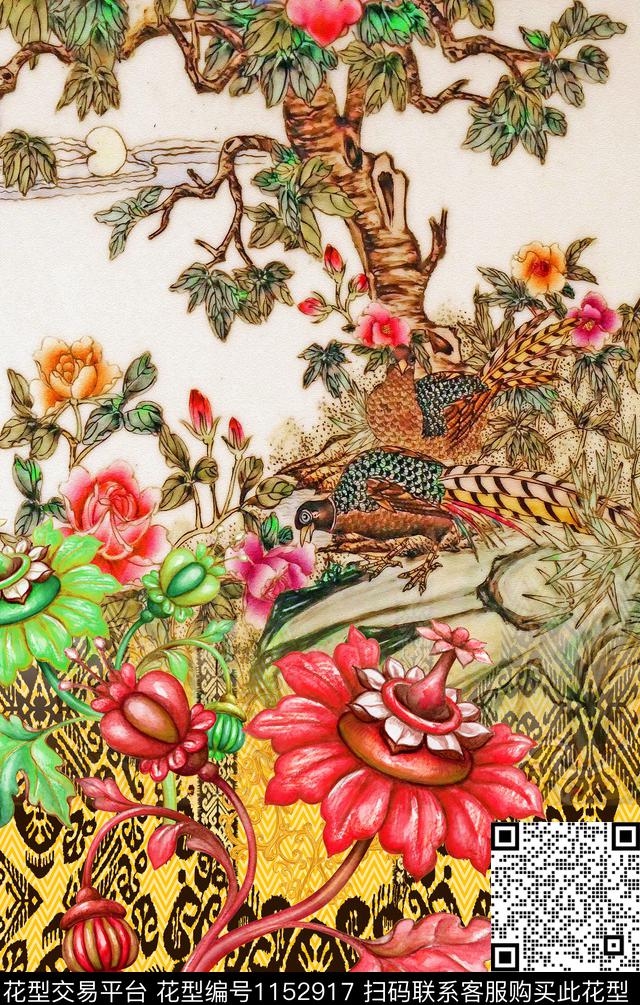 民族风复古杭州数码印花华亿平台下载（图片编号: 1152917） - 瓦栏（Walan）