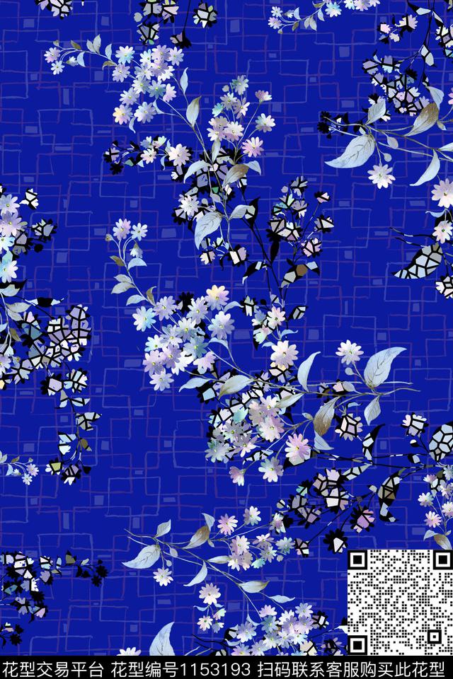 春夏华亿平台手绘小碎花数码印花华亿平台下载（图片编号: 1153193） - 瓦栏（Walan）