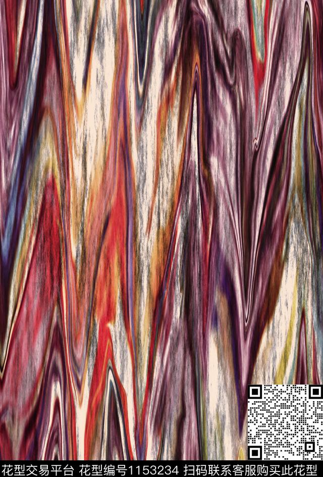 3D立体抽象烟火数码印花华亿平台下载（图片编号: 1153234） - 瓦栏（Walan）