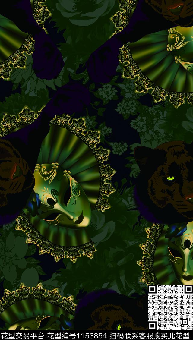 抽象男装大牌风数码华亿平台数码印花华亿平台下载（图片编号: 1153854） - 瓦栏（Walan）