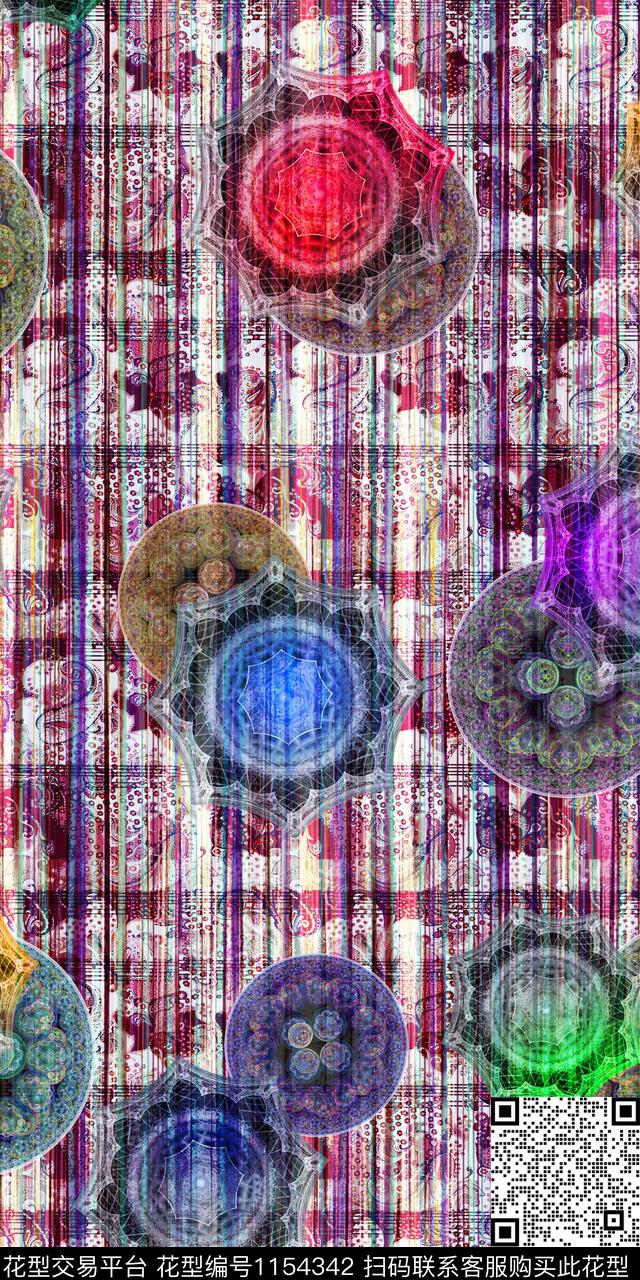 素雅大牌风几何传统印花华亿平台下载（图片编号: 1154342） - 瓦栏（Walan）