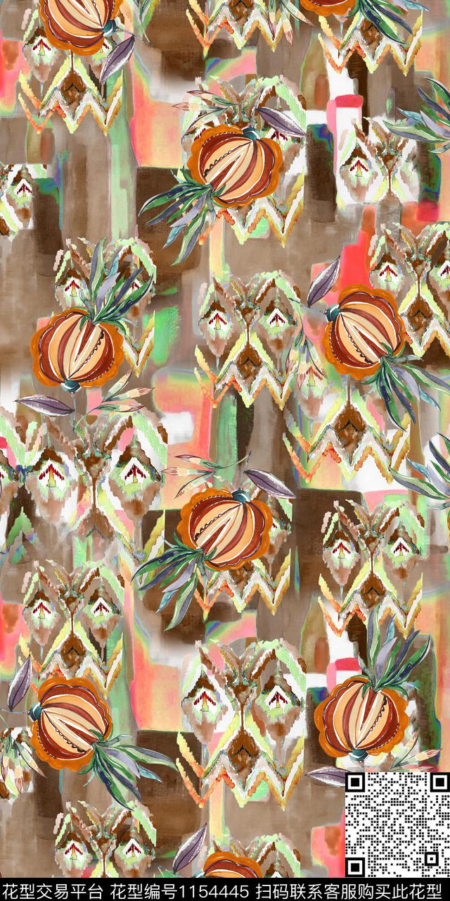 大牌风数码华亿平台花卉数码印花华亿平台下载（图片编号: 1154445） - 瓦栏（Walan）