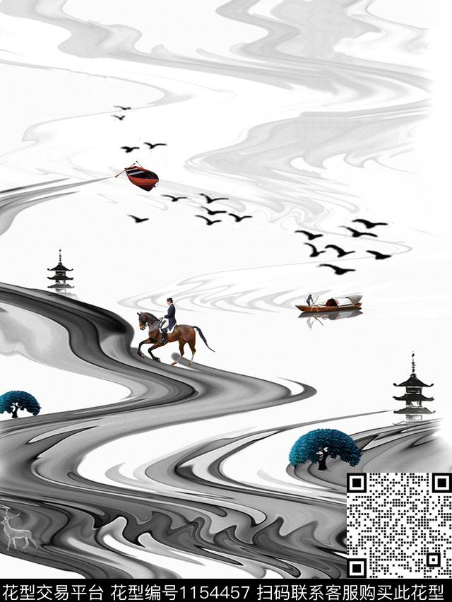 大牌风动物男装数码印花华亿平台下载（图片编号: 1154457） - 瓦栏（Walan）