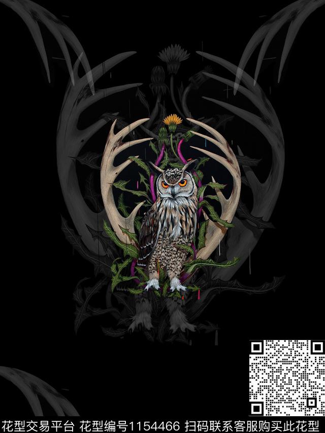 大牌风动物男装数码印花华亿平台下载（图片编号: 1154466） - 瓦栏（Walan）