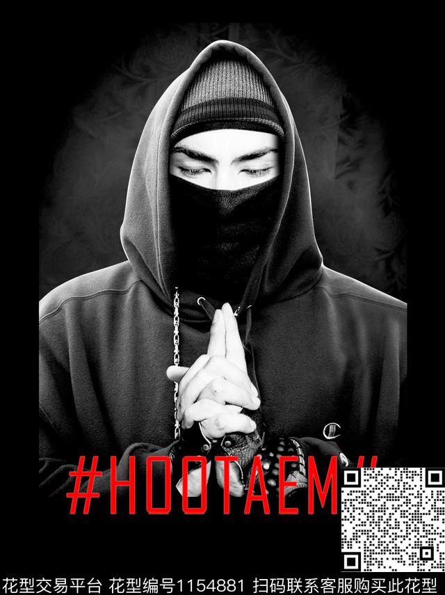 大牌风人物潮牌数码印花华亿平台下载（图片编号: 1154881） - 瓦栏（Walan）