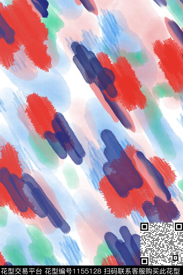 迷彩笔触泼墨数码印花华亿平台下载（图片编号: 1155128） - 瓦栏（Walan）