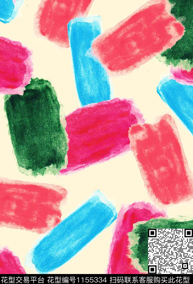 抽象创意艺术迷彩数码印花华亿平台下载（图片编号: 1155334） - 瓦栏（Walan）